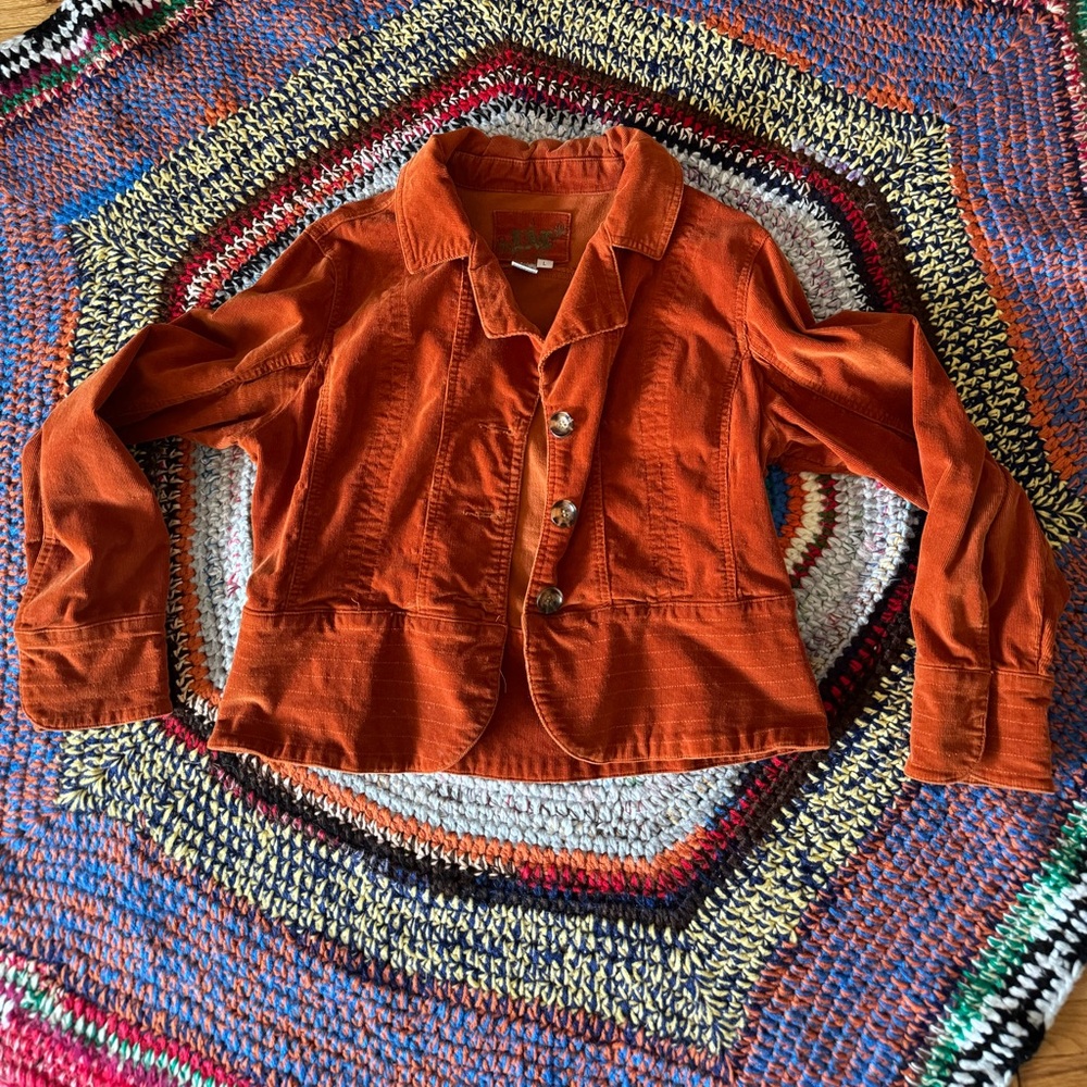 Orange Corduroy jacket
